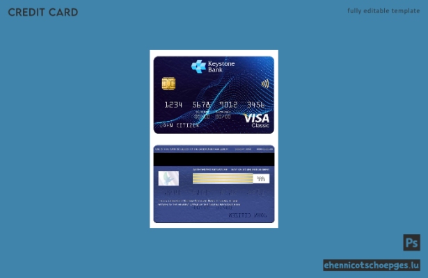 Beispielvorschau der Nigeria Keystone Bank Visa Classic Karte
